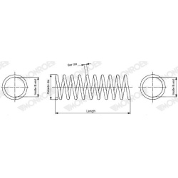 spyruoklė MONROE SPRINGS
                                                SP4966, MONROE, SP4966, auto detalė