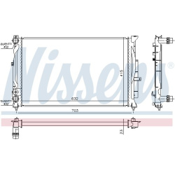 Aušinimo radiatorius
                                NISSENS                                60308A, NISSENS, 60308A, auto de
