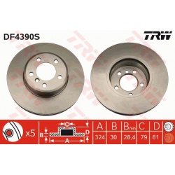 Stabdžių diskas TRW SINGLE
DF4390S, TRW, DF4390S, auto detalė