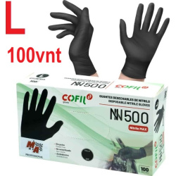 Nitrilinės darbinės pirštinės L juodos (100vnt.) AMTRA MA Professional
                                MA PROFESSIONAL   