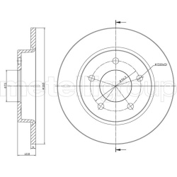 stabdžių diskas (1vnt)
                                METELLI                                                23-0738C, MET