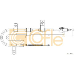 trosas, stovėjimo stabdys
                                COFLE                                                17.2541, Nenu