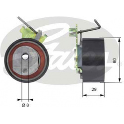 įtempiklio skriemulys, paskirstymo diržas PowerGrip™
                                GATES                               