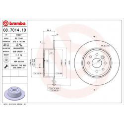 stabdžių diskas (1vnt) PRIME LINE
                                BREMBO                                                08.