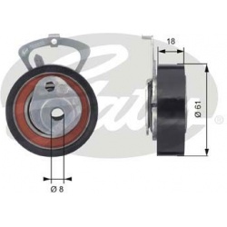 įtempiklio skriemulys, paskirstymo diržas PowerGrip™
GATES