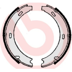 stabdžių trinkelių komplektas, stovėjimo stabdis ESSENTIAL LINE
                                BREMBO                   