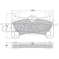 Stabdžių trinkelių rinkinys, diskinis stabdys
                                TOMEX Brakes                                