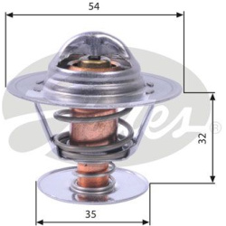 termostatas, aušinimo skystis
                                GATES                                TH11292G1, GATES, TH11292
