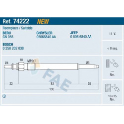 kaitinimo žvakė
                                FAE                                                74222, Nenurodytas gamin
