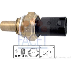 jutiklis, degalų temperatūra Made in Italy - OE Equivalent
                                FACET                           