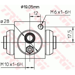 rato stabdžių cilindras
                                TRW                                BWD119A, TRW, BWD119A, auto deta