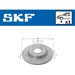stabdžių diskas (1vnt)
                                SKF                                                VKBD 81355 V1, SK