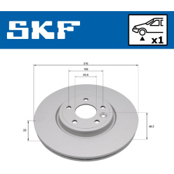 Stabdžių diskas
                                SKF                                                VKBD 81362 V1, SKF, VKBD