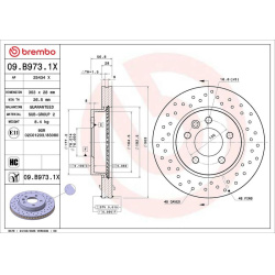 stabdžių diskas (1vnt) XTRA LINE - Xtra
                                BREMBO                                             