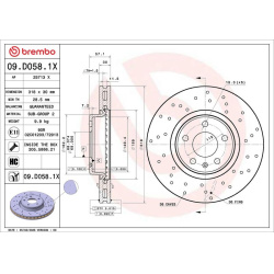 Stabdžių diskas XTRA LINE - Xtra
                                BREMBO                                                09.D