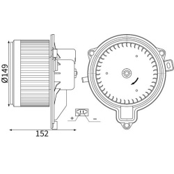 vidaus pūtiklis
                                MAHLE                                                AB 444 000S, MAHLE, AB4