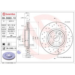 Stabdžių diskas XTRA LINE - Xtra
                                BREMBO                                                09.D
