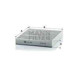 filtras, salono oras
                                MANN-FILTER                                CUK2232, MANN-FILTER, CUK2232