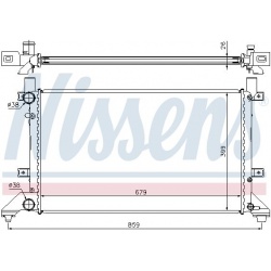 Aušinimo radiatorius
                                NISSENS                                65231A, NISSENS, 65231A, auto de