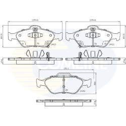 Stabdžių kaladėlės priekinės
                                COMLINE                                CBP31637, COMLINE, C