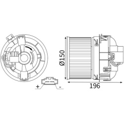 vidaus pūtiklis
                                MAHLE                                                AB 449 000S, MAHLE, AB4