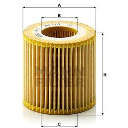alyvos filtras
                                MANN-FILTER                                                HU710X, MANN-FILTER