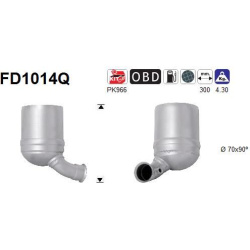 DPF, kietųjų dalelių filtras
                                                FD1014Q, AS, FD1014Q, auto detalė