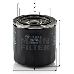 alyvos filtras
                                MANN-FILTER                                WP1026, MANN-FILTER, WP1026, auto d