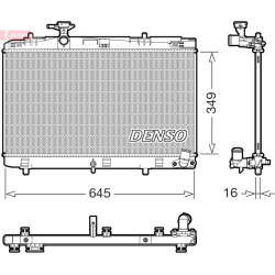 radiatorius, variklio aušinimas
                                DENSO                                                DRM5015