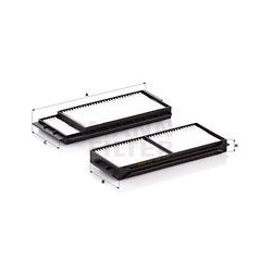 filtras, salono oras
                                MANN-FILTER                                CU22001-2, MANN-FILTER, CU220