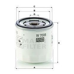 alyvos filtras
                                MANN-FILTER                                W7008, MANN-FILTER, W7008, auto det