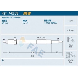 kaitinimo žvakė
                                FAE                                                74239, Nenurodytas gamin