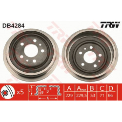 stabdžių būgnas
                                TRW                                                DB4284, TRW, DB4284, au