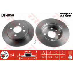 stabdžių diskas (1vnt)
                                TRW                                                DF4050, TRW, DF40