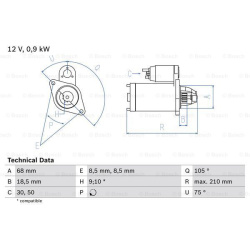 Starteris
                                BOSCH                                                0986017120, BOSCH, 0986017120,