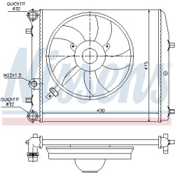 Aušinimo radiatorius
                                NISSENS                                64103, NISSENS, 64103, auto deta
