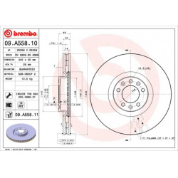 stabdžių diskas (1vnt) PRIME LINE
                                BREMBO                                                09.