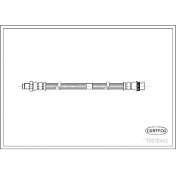 stabdžių žarnelė
                                CORTECO                                                19018442, CORTECO