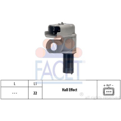 jutiklis, skirstomojo veleno padėtis Made in Italy - OE Equivalent
                                FACET                    