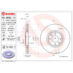 Stabdžių diskas PRIME LINE - UV Coated
                                BREMBO                                              