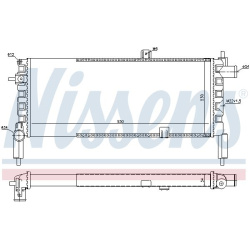 Aušinimo radiatorius
                                NISSENS                                                63287, NISSENS, 