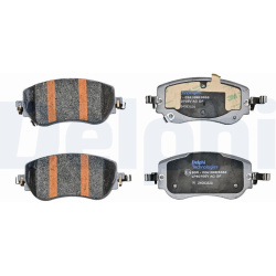 stabdžių trinkelių rinkinys, diskinis stabdys
                                DELPHI                                      