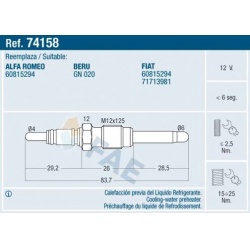 kaitinimo žvakė
                                FAE                                                74158, Nenurodytas gamin