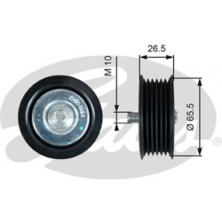 kreipiantysis skriemulys, V formos rumbuotas diržas DriveAlign™
                                GATES                     