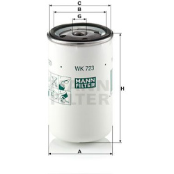 kuro filtras
                                MANN-FILTER                                                WK723, MANN-FILTER, W