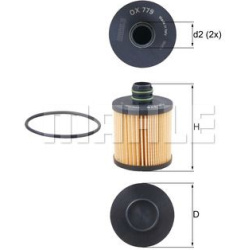 Filtras tepalo
                                MAHLE                                                OX779D, MAHLE, OX779D, au