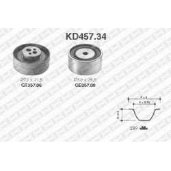 paskirstymo diržo komplektas
                                SNR                                                KD457.34, SN