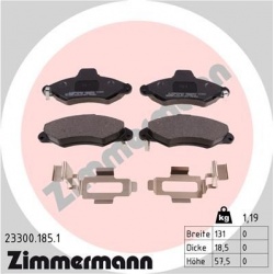 stabdžių trinkelių rinkinys, diskinis stabdys
                                ZIMMERMANN                                23