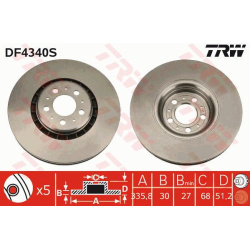stabdžių diskas (1vnt) TRW SINGLE
DF4340S, TRW, DF4340S, auto detalė