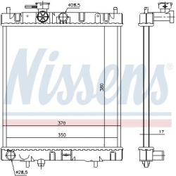 Aušinimo radiatorius
                                NISSENS                                                62954, NISSENS, 
